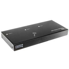 Rozdzielacz/Splitter DVI z audio (miniJack), 1920x1200p, 1/2-portowy DS-41211