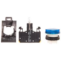 Lampka sygnalizacyjna 22mm czerwona 230V AC żarówka ST22-LN-230-BA9S