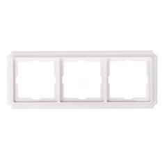 Merten D Ramka 3x biały tworzywo Poziomy i pionowy MTN483319