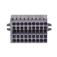 Listwa zaciskowa kompaktowa 2-przewodowa 2,5mm2 9-torowa z mocowaniem śrubowym szara 869-109