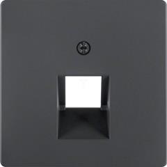 Berker Q.1/Q.3 Element centralny do gniazda przyłączeniowego UAE 1-k. antracyt/ aksamit 14076086