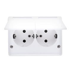 Simon 54 Gniazdo podwójne Schuko EGSZ2NZB/11 (wersja skandynawska) WMEW-32211x-101