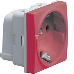 Systo gniazdo czerwone Schuko 16A zaciski śrubowe WS162