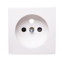 B.Kwadrat Płytka czołowa do gniazda z uziemieniem kremowy połysk 3963808992