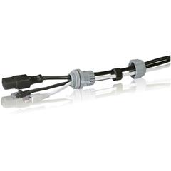 Dławnica kablowa poliamidowa M40 IP66 z membraną 4x(9,5-12,5) szara ISO 40 098051