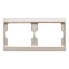 Arsys Ramka 2-krotna pozioma kremowa 13630002