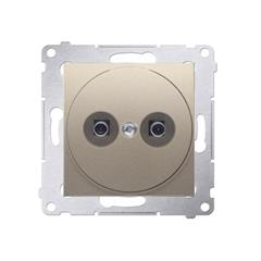 Simon 54 Gniazdo ekwipotencjalne 2.5 4 6 mm2 złoty mat DGE1.02/44 WMDE-010000-044