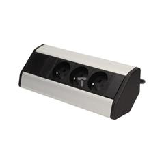 Gniazdo meblowe 3x250V AC z przewodem 1,8m OR-AE-1359