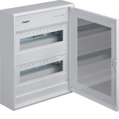 Skrzynka rozdzielcza 24PLE z przeźroczystymi drzwiami, IP30 jasnoszara G44047035