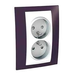 Unica Plus Gniazdo podwójne z/u z przesłoną róz indyjski MGU63.069.872