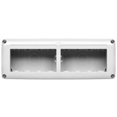 Obudowa pozioma 2x4 modułów IP40 RAL7035 GW27006