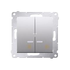 Simon 54 Łącznik krzyżowy podwójny podświetlany (moduł) 10AX 250V DW7/2L.01/43 WMDL-0712xx-043