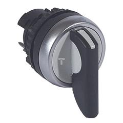 Napęd przełącznika obrotowego 22mm 3-pozycyjny czarny powrotny IP66 023943