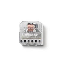 Przekaźnik impulsowy 1Z 10A 250V, 12V AC, montaż w puszkach instalacyjnych lub obudowach 26.01.8.012.0000