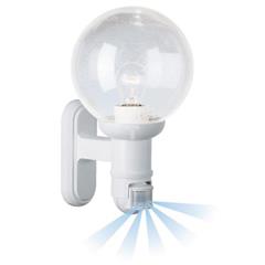 Oprawa z czujnikiem ruchu 12 metrów 140 stopni 60W E27 230-240V 50Hz IP44 biała PIR L 560 B 634315