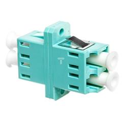 Adapter LC/LC duplex MM OM3, ceramiczna ferrula, błękitny DN-96009-1