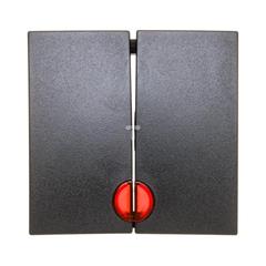 B.Kwadrat/B.3/B.7 Klawisz podwójny z czerwoną soczewką antracyt 16271606
