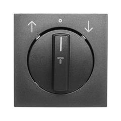 B.Kwadrat/B.3/B.7 Płytka czołowa łącznika żaluzjowego obrotowego z pokrętłem antracyt 10801606