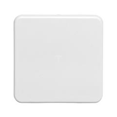 Berker IP44 Płytka czołowa gniazda z/u z pokrywą  p/t bryzgoszczelne IP44 śnieżnobiały 39420409