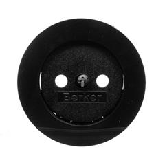 R.1/R.3 Płytka czołowa gniazda b/u czarny połysk 3967032045