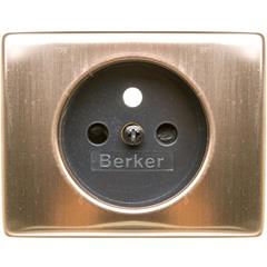 Arsys Płytka czołowa gniazda z/u z przesłonami Miedź metal Kupfer Med 3965740007