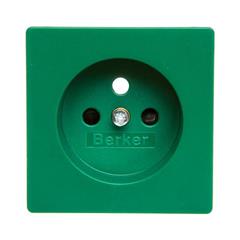 Q.1/Q.3/Q.7 Płytka czołowa gniazda z/u zielony aksamit 3965766013