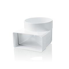 Kolano kanału płaske i okrągłego 55x110  fi100mm KP55-8