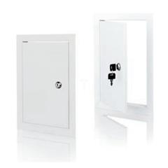 Drzwiczki rewizyjne metalowe 400x400 z zamkiem DMZ40X40