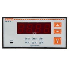 Woltomierz 3-fazowy cyfrowy tablicowy 15-660V AC IP54 DMK10R1