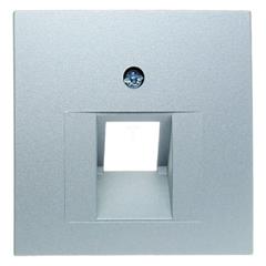 Berker B1/B5/B7 GLAS Plakietka do gniazda teleinformatycznego pojedynczego UAE aluminium 14071404