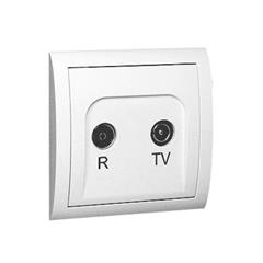 Simon Classic Gniazdo antenowe RTV końcowe białe MAK2/11 WMCA-11015x-1013