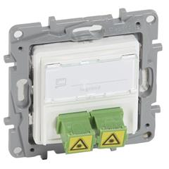 NILOE Gniazdo światłowodowe 2xSC/APC białe 664779