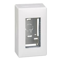 Simon Connect Obudowa natynkowa S500 1-modułowa 2x K45 kompletna czysta biel 51000001-030 TSC-51000001-030