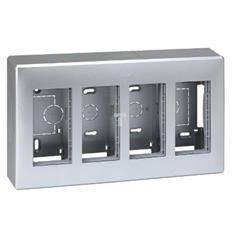 Simon Connect Obudowa natynkowa S500 4-modułowa 8x K45 kompletna aluminium 51000004-033 TSC-51000004-033