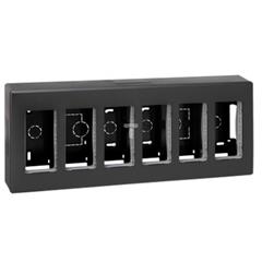 Simon Connect Obudowa natynkowa S500 6-modułowa 12x K45 kompletna szary grafit 51000006-038 TSC-51000006-038