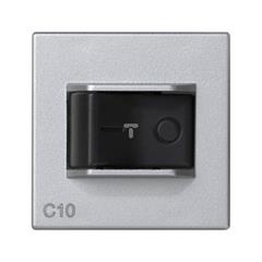 Simon Connect Wyłącznik nadmiarowo-prądowy K45 C10A aluminium K106A/8 TSC-K106A-8