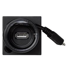 Simon Connect Ładowarka USB K45 (45x45mm) 5V/DC USB-A + micro-USB szary grafit K126A/14 TSC-K126A-14