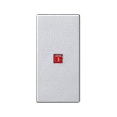 Simon Connect Klawisz 45x225 łącznika uniwersalnego z podświetleniem aluminium K115/8 TSC-K115-8