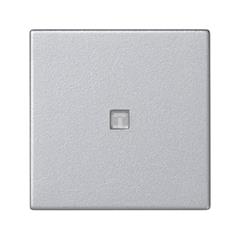Simon Connect Klawisz 45x45 łącznika zwiernego z podświetleniem aluminium K114/8 TSC-K114-8