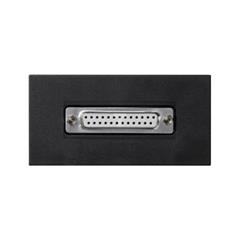 Simon Connect Płytka 90x45mm (2xK45) złącza LPT (D-Sub 25) + wkład szary grafit K104A/14 TSC-K104A-14