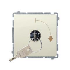 Simon Basic Łącznik jednobiegunowy z kluczem 2 pozycyjny 0-I styk N/O każda pozycja beż BMW1K.01/12 WMUL-0K01xx-9011