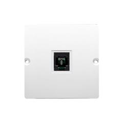 Simon Basic Gniazdo telefoniczne pojedyncze RJ11 z ochronnikiem przeciwprzepięciowym białe BMTO.01/11 WMUT-0210xx-1013