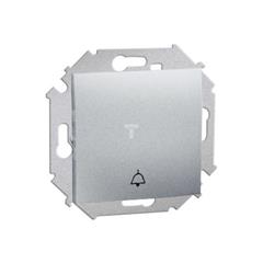 Simon 15 Przycisk /dzwonek/ do wersji IP44  10AX 250V aluminium (met.) 1591659B-026 WS15-1591659B-026