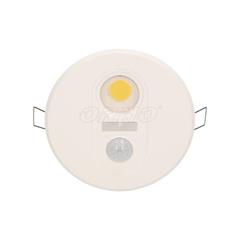 Oprawa wstropowa TOBIA LED z czujnikiem ruchu 360stopni 7W 230V 665lm 3000K fi130mm OR-OP-6003LR3