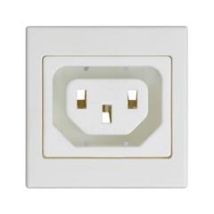 Simon Connect Pokrywa K45 gniazdo IEC320 230V żeńskie (C13) czysta biel K306A/9 TSC-K306A-9