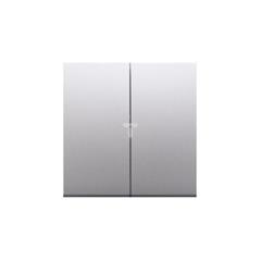 Simon 54 Klawisz podwójny do łaczników/przycików srebrny matowy DKW5/43 WMDL-K5x2xx-043