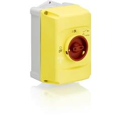 Obudowa do wyłącznika MS132 czerwona/żółta IP65 IB132-Y 1SAM201911R1011