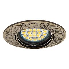 Oprawa punktowa 12V Gx5,3 1x50W URTICA CT-DTO50-AB patynowany mosiądz 19550