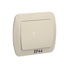 Simon Akord Łącznik jednobiegunowy bryzgoszczelny IP44 beż AW1B/12 WMAL-310xxx-9012