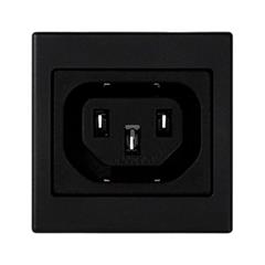 Simon Connect Pokrywa K45 gniazdo IEC320 230V żeńskie (C13) szary grafit K306A/14 TSC-K306A-14